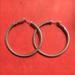 David Yurman hoop earrings
